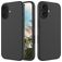 Mobigear Rubber Touch Coque iPhone 16 Coque arrière en Silicone - Noir