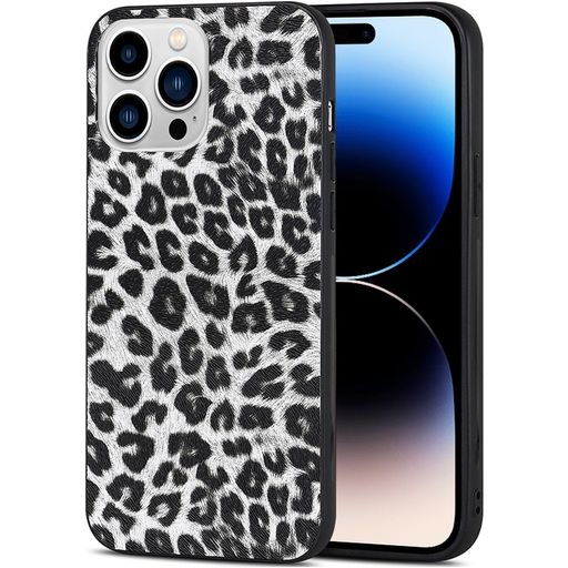 Mobigear Safari Coque iPhone 14 Pro Coque arrière en TPU Souple - Snow Leopard