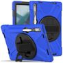 Mobigear SureGrip XGuard Coque Lenovo Tab P11 Pro Gen 2 Coque arrière en Plastique rigide,Silicone + Porte-crayon + Support Amovible - Bleu