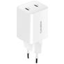 Mobiparts GaN - Double USB-C Chargeur Power Delivery 35W - Blanc