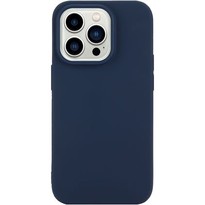 Mobigear Colors Coque iPhone 14 Pro Coque arrière en TPU Souple - Bleu Marin