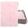 Mobigear Tri-Fold Marble Coque iPad 9 (2021) Etui + Porte-crayon - Rose