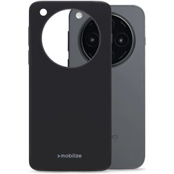 Mobilize Rubber Gelly Coque OPPO Find X8 Coque arrière en TPU Souple - Noir