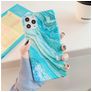 Mobigear Marble Coque iPhone 12 Pro Max Coque arrière en TPU Souple - Vert