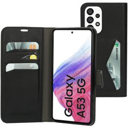 Mobiparts Classic Wallet Housse Samsung Galaxy A53 Etui Porte-Monnaie - Noir