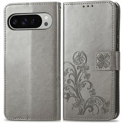 Mobigear Clover Google Pixel 9 Pro XL Étui Portefeuille - Gris