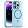 Mobigear Shockproof Coque iPhone 16 Pro Max MagSafe Coque arrière en TPU Souple - Bleu