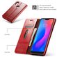 Caseme 003 Housse Xiaomi Redmi 6 Pro Etui Porte-Monnaie - Rouge