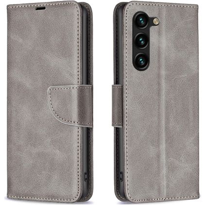 Mobigear Excellent Housse Samsung Galaxy S24 Plus Etui Porte-Monnaie - Gris