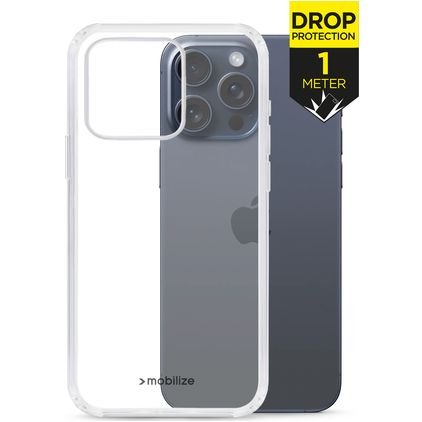 Mobilize Naked Protection Coque Transparente iPhone 13 Pro Max Coque arrière Rigide Anti-Chocs - Transparent