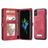 Caseme 008 Housse iPhone XS Etui avec Coque Détachable Porte-Monnaie - Rouge