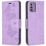 Mobigear Butterfly Housse Nokia G42 Etui Porte-Monnaie - Violet