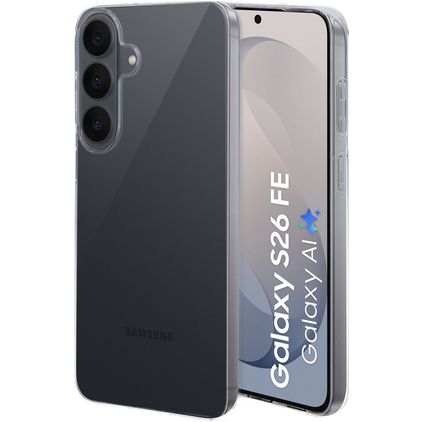 Mobiparts Classic Coque Transparente Samsung Galaxy S26 FE Coque arrière en TPU Souple - Transparent