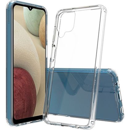 Mobigear Crystal Transparent Samsung Galaxy A12 Plastique rigide Coque arrière - Transparent