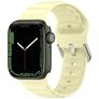 Mobigear Bumpy Bracelet Silicone Apple Watch Fermeture boucle ardillon - 42/41/40/38 mm - Jaune