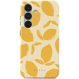 Burga Tough Coque Samsung Galaxy S25 Coque arrière Rigide Anti-Chocs - Lemon Tart