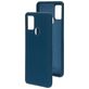 Mobiparts Coque Samsung Galaxy A21s Coque arrière en Silicone - Blueberry Blue