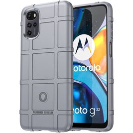 Mobigear Rugged Shield Coque Motorola Moto G22 Coque arrière en TPU Souple Anti-Chocs - Gris