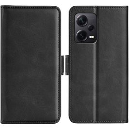 Mobigear Slim Magnet Housse Xiaomi Redmi Note 12 Pro Plus Etui Porte-Monnaie - Noir