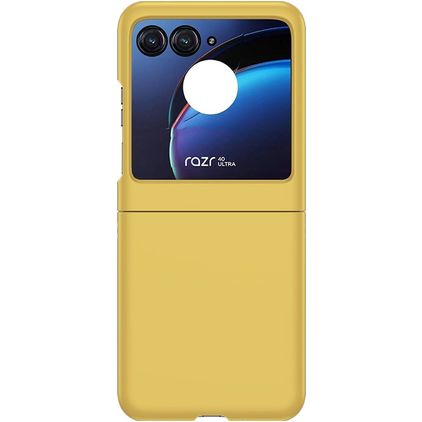 Mobigear Colors Coque Motorola Razr 40 Ultra Coque arrière Rigide - Jaune