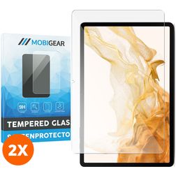 Mobigear Samsung Galaxy Tab S9 Plus Verre trempé Protection d'écran - Compatible coque (Lot de 2)
