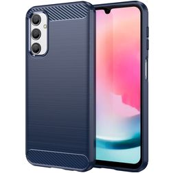 Mobigear Brushed Slim Coque Samsung Galaxy A24 Coque arrière en TPU Souple - Bleu