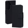 Mobiparts Wallet Housse Samsung Galaxy S26 Etui en Cuir Véritable Porte-Monnaie - Noir