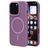 Mobiparts Slim Line Coque iPhone 16 Pro MagSafe Coque arrière Rigide - Imperial Purple