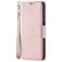 Mobigear Litchi Texture Wallet Book Case Rose Gold Samsung Galaxy A12