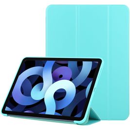 Mobigear Tri-Fold Gel Coque iPad Air 4 (2020) Etui en TPU,Similicuir - Bleu