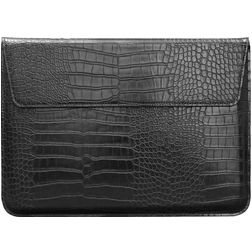 Mobigear Envelope Croco Pochette Ordinateur portable (max 23 cm x 33 cm) Housse ordinateur - Noir
