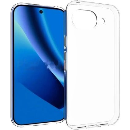 Mobigear Basics Coque Transparente Google Pixel 10a Coque arrière en TPU Souple - Transparent