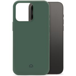 Mobilize Rubber Gelly Coque iPhone 14 Pro Max Coque arrière en TPU Souple - Matt Green