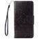 Mobigear Flowers Housse iPhone SE (2020) Etui Porte-Monnaie - Noir