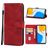 Mobigear Wallet Housse HONOR X7 Etui Porte-Monnaie - Rouge