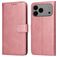 Mobigear Wallet iPhone 18 Pro Max Étui Portefeuille - Rose doré