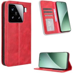 Mobigear Sensation Housse Xiaomi 15 Pro Etui Porte-Monnaie - Rouge