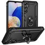 Mobigear Armor ring Coque Samsung Galaxy A16 Coque arrière Rigide Anti-Chocs avec Anneau-Support - Noir
