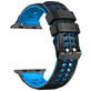 Mobigear Aero Armor Bracelet Silicone Apple Watch Fermeture boucle ardillon - 49/46/45/44 mm - Noir / Bleu