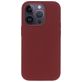 Mobiparts Coque iPhone 14 Pro Coque arrière en Silicone - Plum Red