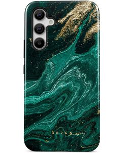 Burga Tough Coque Samsung Galaxy A55 Coque arrière Rigide Anti-Chocs - Emerald Pool