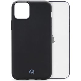 Mobilize Rubber Gelly Coque iPhone 12 Coque arrière en TPU Souple - Matt Black