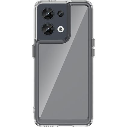 Mobigear Crystal Coque Transparente OPPO Reno 8 5G Coque arrière Rigide - Transparent