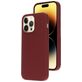 Mobiparts Coque iPhone 14 Pro Max Coque arrière en Silicone - Plum Red