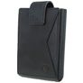 Valenta Card Case Pocket Premium - Porte Cartes en en Cuir véritable - 10 Cartes - Bleu