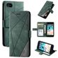 Mobigear Rhombus Housse iPhone SE (2022) Etui Porte-Monnaie - Vert