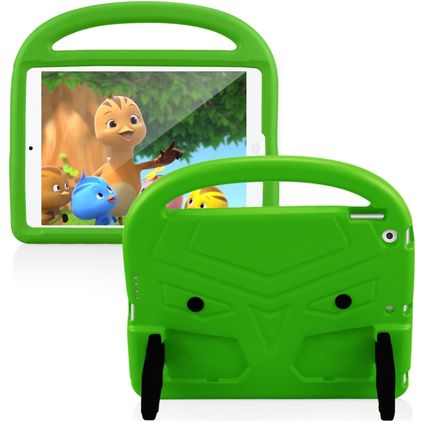 Mobigear Buddy Coque iPad 7 (2019) Coque de tablette pour enfants avec Poignée Enfants en EVA - Vert