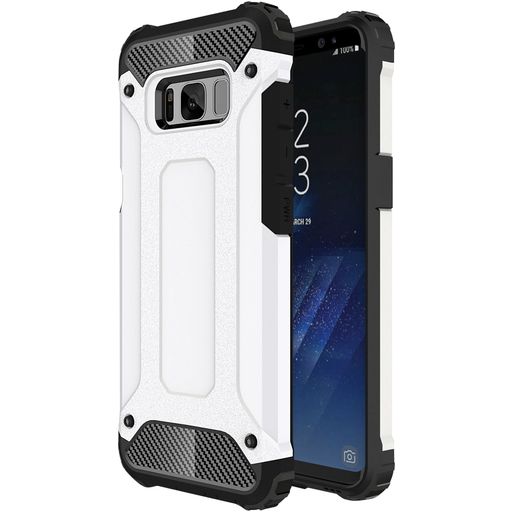 Mobigear Outdoor Coque Samsung Galaxy S8 Coque arrière Rigide Anti-Chocs - Blanc