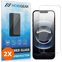 Mobigear iPhone 16e Verre trempé Protection d'écran - Compatible Coque (Lot de 2)