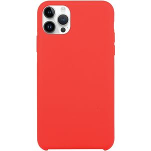 Mobigear Rubber Touch Coque iPhone 15 Pro Coque arrière en Silicone - Rouge
